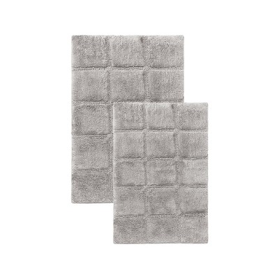 Non-Slip Machine Washable Solid Cotton 2 Piece Bathroom Rug Set by Blue Nile Mills