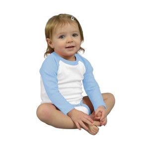 MONAG Infant Long Sleeve Raglan Baseball Bodysuit - 1 of 4