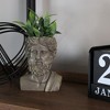 Esterno Mini Size Greek God Zeus Planter Pot; Garden Decor Statue Head Planter - 4 of 4