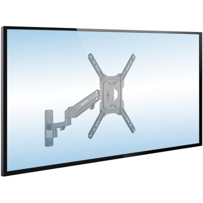 Mount-It! Full Motion Height Adjustable TV Wall Mount, Pull Down & Vertical Adjustment, Fits 23 - 55 in. Screens, Swivel & Tilt Capabilities