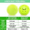 GoSports GS 40 Q-Foam Pickleballs - Quiet Foam Balls for Indoor or Outdoor Practice - 12 Pack - Green - 2 of 4