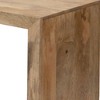 The Urban Port 52" Mango Wood Sideboard Console Table Open Cube 1 Shelf Natural Brown - 4 of 4