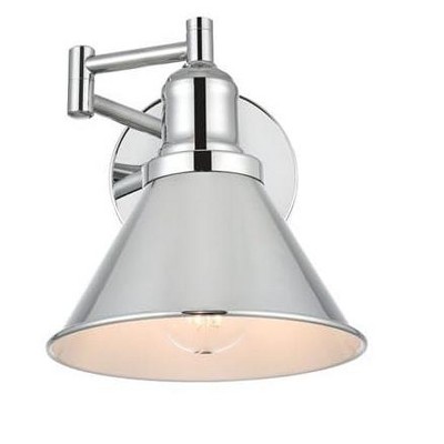 Elegant Lighting Judson 1 light Chrome swing arm wall sconce
