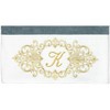 Linum Home Textiles 100% Turkish Cotton MONICA Gold Thread 2PC Embellished Bath Towel Set - 3 of 3