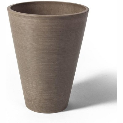 Valencia 10” x 13” Taupe Composite Resin Planter