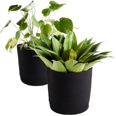 Juvale Seagrass Indoor Planter Set with Plastic Lining, 3 Small Woven  Wicker Baskets for Plants, Flower (3 Sizes)