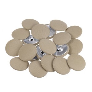 Unique Bargains Metal Shank Round Cloth Covered DIY Sewing Buttons 20 Pcs - 1 of 4