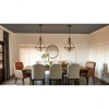 Quoizel Lighting Shire 4 - Light Chandelier in  Rustic Black - 3 of 4