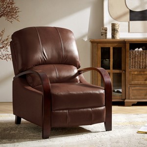 Alexandra Genuine Leather Manual Recliner | ARTFUL LIVING DESIGN - 1 of 4