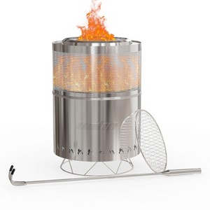 Artloge Stove Bonfire Outdoor Fire Pit Stainless Steel: Smokeless & Portable,Portable Fire Pit for Camping,Outdoor Use Wood or Burning Bonfire - 1 of 4