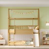 NicBex Twin Over Twin Bunk Bed with Convertible Slide and Ladder,Loft Bed with Safety Guardrail for Bedroom,White/Brown - 2 of 4