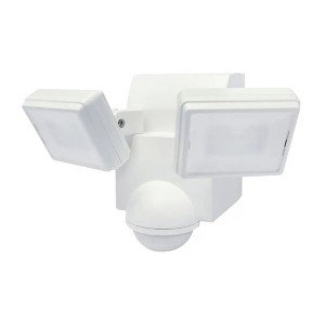 IQ America Motion Security Flood Light, Battery-Powered, 700 Lumen LED, Wall/Eave Mount for Shed, Storage, Attic, Garage, Grill Light, White - 1 of 4