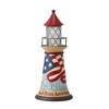 Jim Shore 10.0 Inch Let Freedom Shine Patriotic Led Light House Figurines - 2 of 3