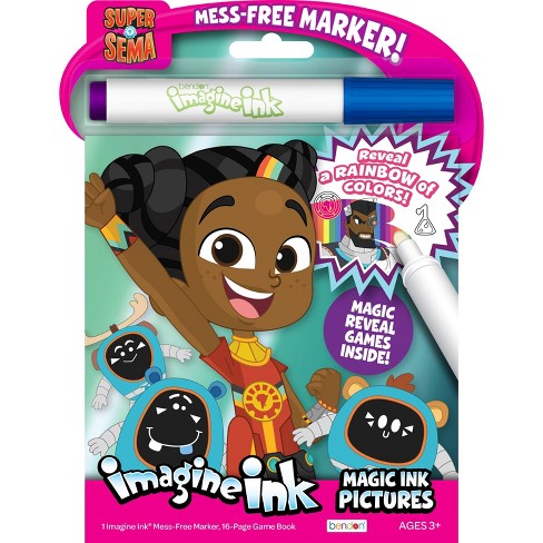 Barbie Imagine Ink Magic Ink Marker and Coloring Book, Multicolor