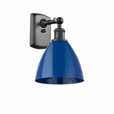 Plymouth Dome - 1 Light Wall Sconce In Industrial Style-10.75 Inches Tall and 7.5 Inches Wide