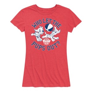Women's - Paw Patrol - Who Let The Pups Out Short Sleeve Graphic T-Shirt - 1 of 4