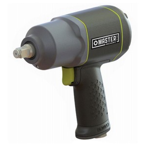 Master Mechanic 4.6 CFM 90 PSI 1/2 Inch Pneumatic Powered Impact Wrench with Rubber Hand Grip and Aluminum Housing for Tools and Home Improvement - 1 of 4