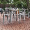 Flash Furniture Declan Commercial Indoor/Outdoor Bar Top Table, 30" Round All Weather Poly Resin Top with Steel base - 2 of 4