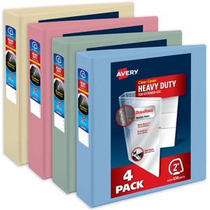 Avery Heavy-Duty View 3 Ring Binders, 2 Inch One Touch Slant Rings, 530-Sheet Capacity, DuraHinge, 2.8 Inch Wide Spine, Customizable Clear Cover and - 1 of 4
