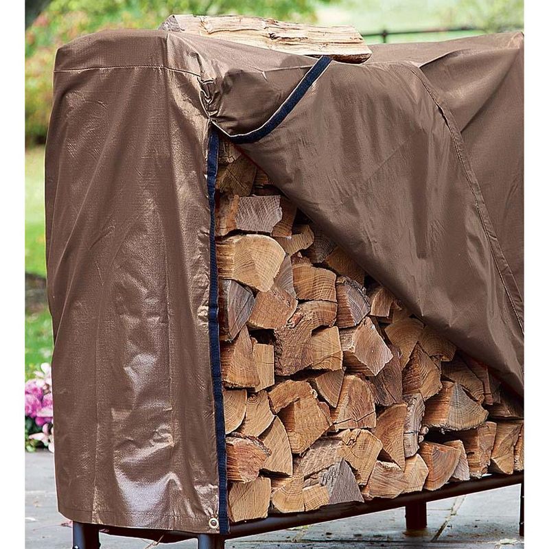 Plow & Hearth - Heavy Duty Medium All Weather Wood Rack Cover, 1 of 2