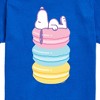 Boys' - Peanuts - Snoopy Stacked Macarons Short Sleeve Graphic T-Shirt - 2 of 4