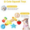 Itopfox Dog Toys 25 Pack for Fun and Teeth Cleaning, Puppy Chew Toys with Squeak Plush Toy, Squeaky Toy Balls, Tug of War and Rope Toys for Puppy - 4 of 4