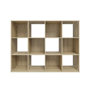 Homez 34.96 in. Tall Wood 3-Shelf Etagere Bookcase - 1 of 4