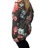 Women's Floral Cowlneck Sweater - honeyme - 2 of 2