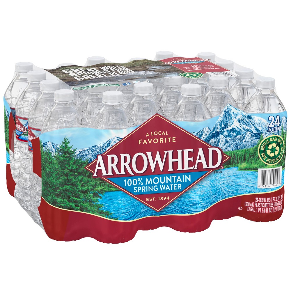 Upc Arrowhead 100 Mountain Spring Water 16 9 Fl Oz 24 Count Upcitemdb Com