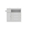FUFU&GAGA White Changing Table with Safe Changing Station - Multifunctional Storage Dresser for Nursery - 4 of 4