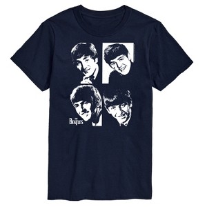 Men's - The Beatles - John Paul George Ringo Face Grid Short Sleeve Graphic T-Shirt - 1 of 4