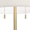 Possini Euro Design Italian Modern Floor Standing Lamp with Riser 69.5" Tall Gold Metal White Drum Shade Living Room Reading House Bedroom - 3 of 4