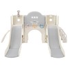 VYNXARIA 7-in-1 Gray Spaceship Play Set for Kids: Double Slide, Arch Tunnel, Ring Toss, Basketball Hoop, Climbing Area - 4 of 4