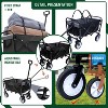 Foldable Beach Wagon Cart,Collapsible Utility Wagon for Camping,Shopping,Sports & Grocery,Durable & Easy to Carry - 3 of 4
