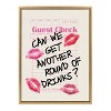 Kate & Laurel All Things Decor 18"x24" Another Round Guest Check Framed Canvas by Alli Standefer Bright Gold - 2 of 4