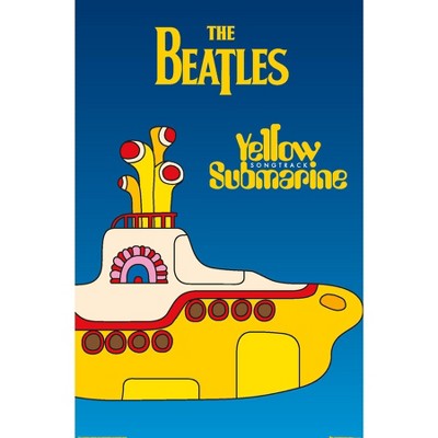 Trends International 24X36 The Beatles - Yellow Submarine Framed Wall Poster Prints