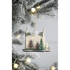 Gulches Set of 6 Charming 5"x3.5"x4" Cardboard Lit Tent Ornaments - Decorative Hanging Accents for Christmas Trees and Holiday Celebrations - 2 of 4