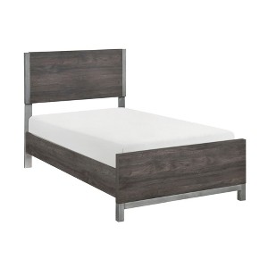 Twin Size Platform Bed with Headboard for Bedroom - 1 of 4