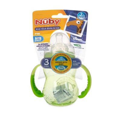 Nuby No Spill Super Spout Trainer Cup - Bright Green - 8oz : Target