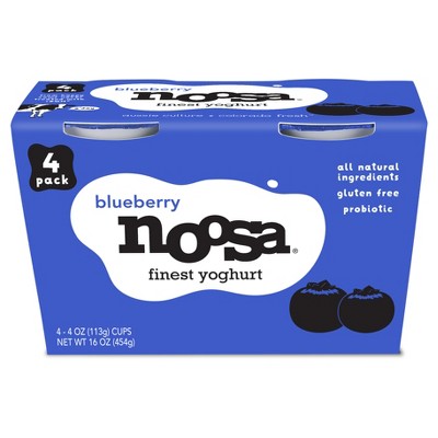 Noosa Blueberry Australian Style Yogurt - 4ct/4oz cups
