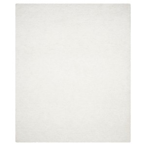 Ivory Solid Tufted Area Rug - (8