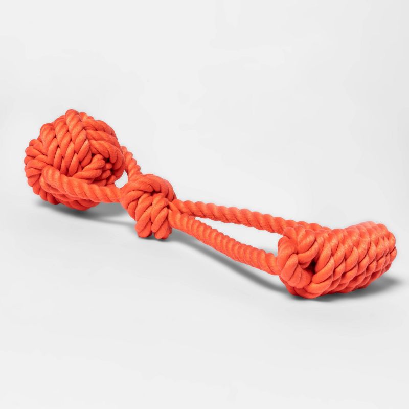 Monkey Fist Rope with Handle - Red - L - Boots &#38; Barkley&#8482;, 3 of 8