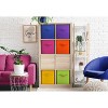 Sorbus 6 Pack 13 Inch Foldable Storage Cubes with Handles- for Organizing Home, Shelves, Nursery, Playroom, Closet and More - 2 of 4