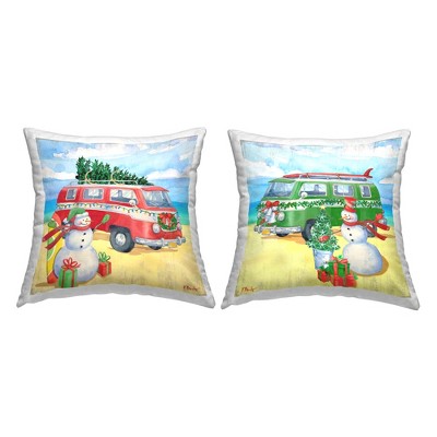 Stupell Industries Coastal Christmas Beach Snowman