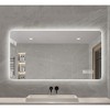 Wall mounted LED lighting mirror/bathroom mirror/full-length mirror,three color lighting+IP44 waterproof+anti fog+touch switch 24¡Á48 inches - 4 of 4
