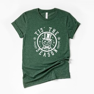 Simply Sage Market Women's Tis The Season Distressed Short Sleeve Graphic Tee - 1 of 4