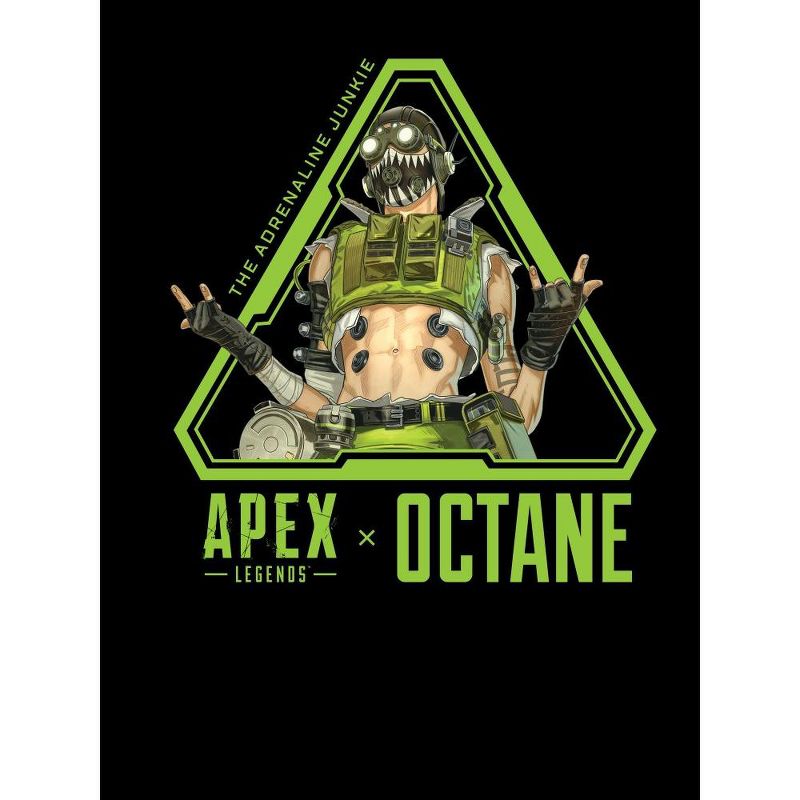 Apex Legends Octane Character Men's Black Graphic Tee, 2 of 4