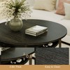 WOWLIVE 36"W Lift Top Coffee Table with Storage, Round Wood Cocktail Table for Living Room, CT003 - 4 of 4