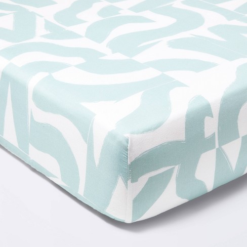 Aqua crib outlet sheets