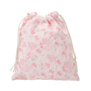 Unique Bargains Flower Rabbit Drawstring Makeup Bag Pink 1 Pc - 1 of 4